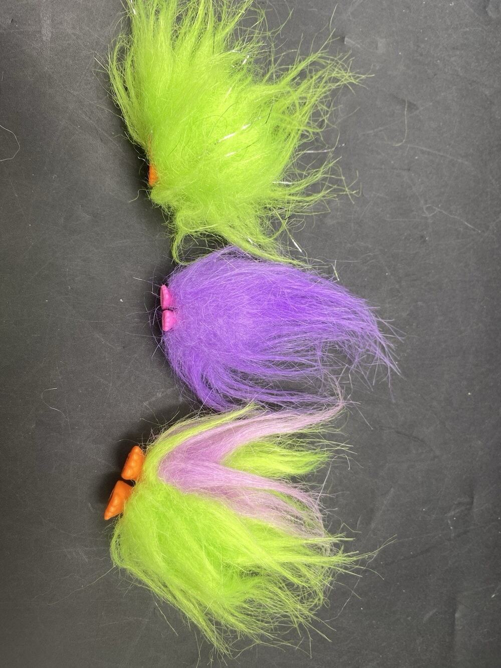 Dreamworks Trolls Movie Fuzzy Hair 2 Lot . 2015